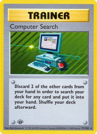 Computer Search (71) - Base Set Shadowless Unlimited