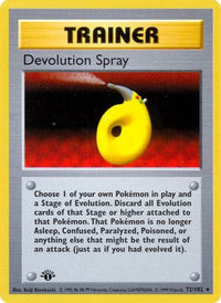 Devolution Spray (72/102)  - Base Set Shadowless 1st Edition