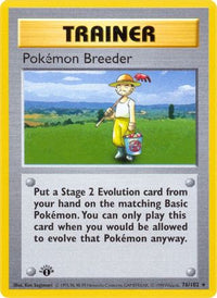 Pokemon Breeder (76/102)  - Base Set Shadowless Unlimited