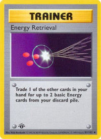 Energy Retrieval (81) - Base Set Shadowless 1st Edition