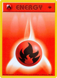 Fire Energy (98/102) - Base Set Shadowless 1st Edition