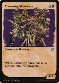 Clattering Skeletons (Showcase) [Dungeons & Dragons: Adventures in the Forgotten Realms]