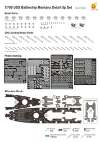Very Fire 1/700 USS Montana Class Detail Up Set (For Very Fire) (Special Order)