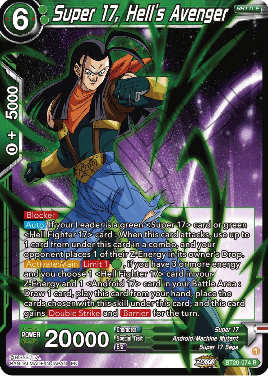 Super 17, Hell's Avenger (BT20-074) [Power Absorbed] - POKÉ JEUX