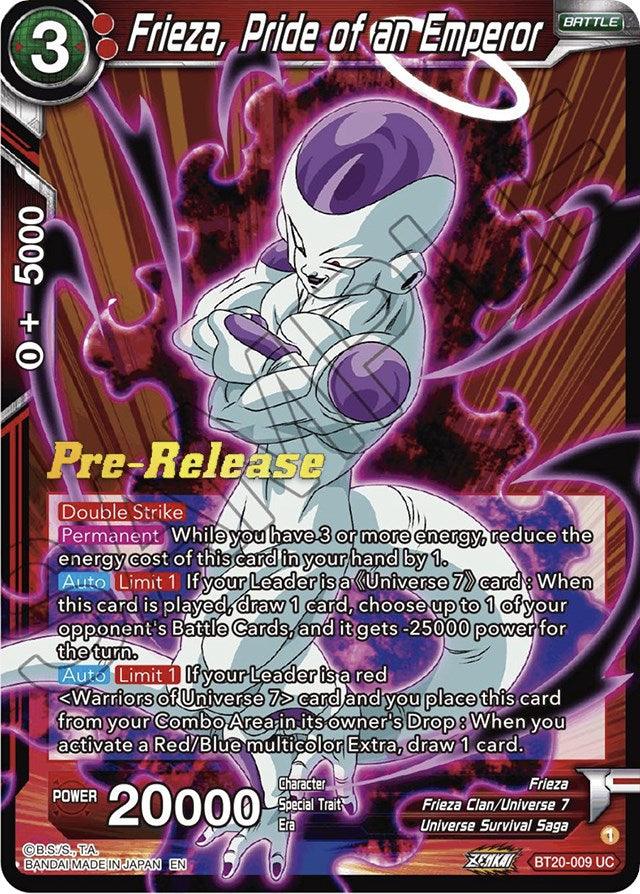 Frieza, Pride of an Emperor (BT20-009) [Power Absorbed Prerelease Promos] - POKÉ JEUX