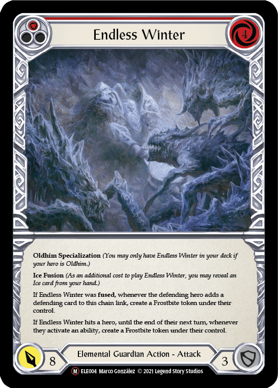 Endless Winter [U-ELE004] (Tales of Aria Unlimited) Unlimited Rainbow Foil - POKÉ JEUX