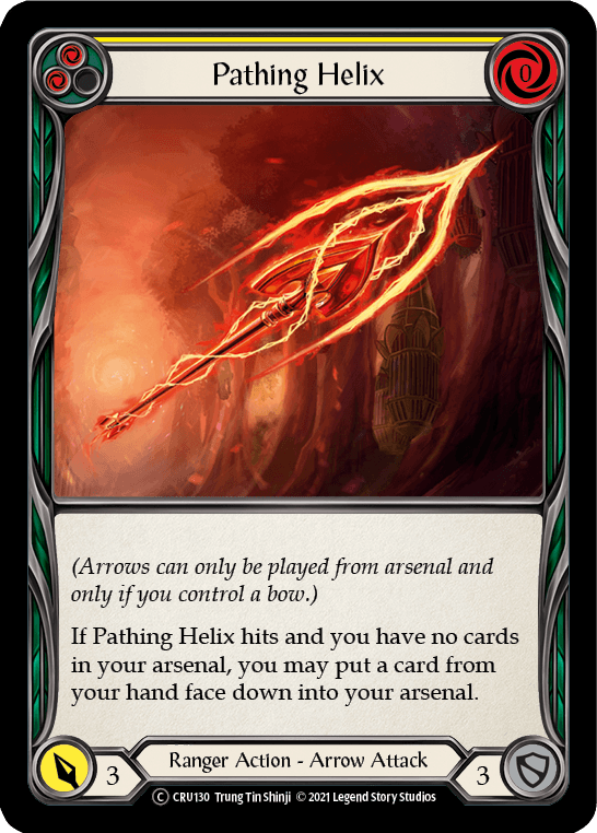 Pathing Helix (Yellow) [U-CRU130] (Crucible of War Unlimited) Unlimited Rainbow Foil - POKÉ JEUX