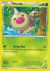 Weedle (1/12)  - McDonalds Promos 2014 Holofoil
