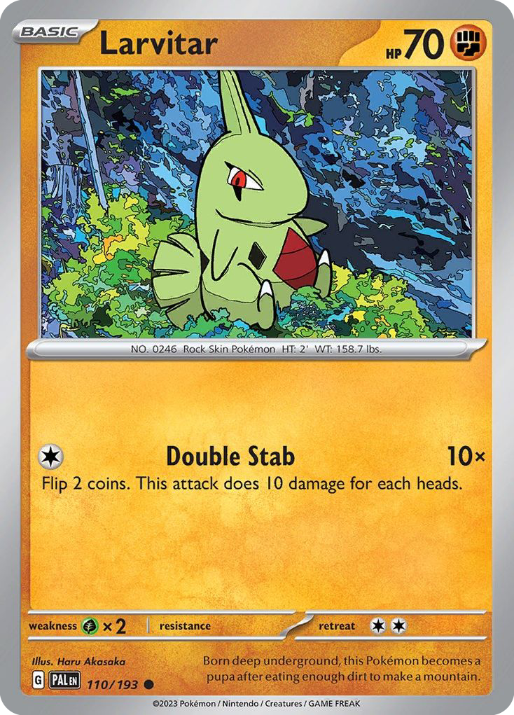 Larvitar (Cosmo Foil) (110/193) - Miscellaneous Cards & Products Holofoil