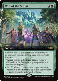 Will of the Sultai (Extended Art) (TDC-089) - Commander: Tarkir: Dragonstorm