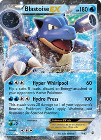 Blastoise EX (17/83)  - Generations Holofoil
