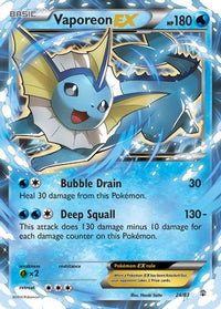 Vaporeon EX (24/83)  - Generations Holofoil