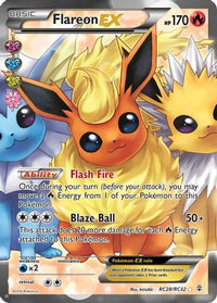 Flareon EX (Full Art) (RC28/83)  - Generations Radiant Collection Holofoil