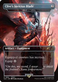 Blade of Selves (SLD-1864) - Secret Lair Drop / Clive's Invictus Blade (Borderless) Foil