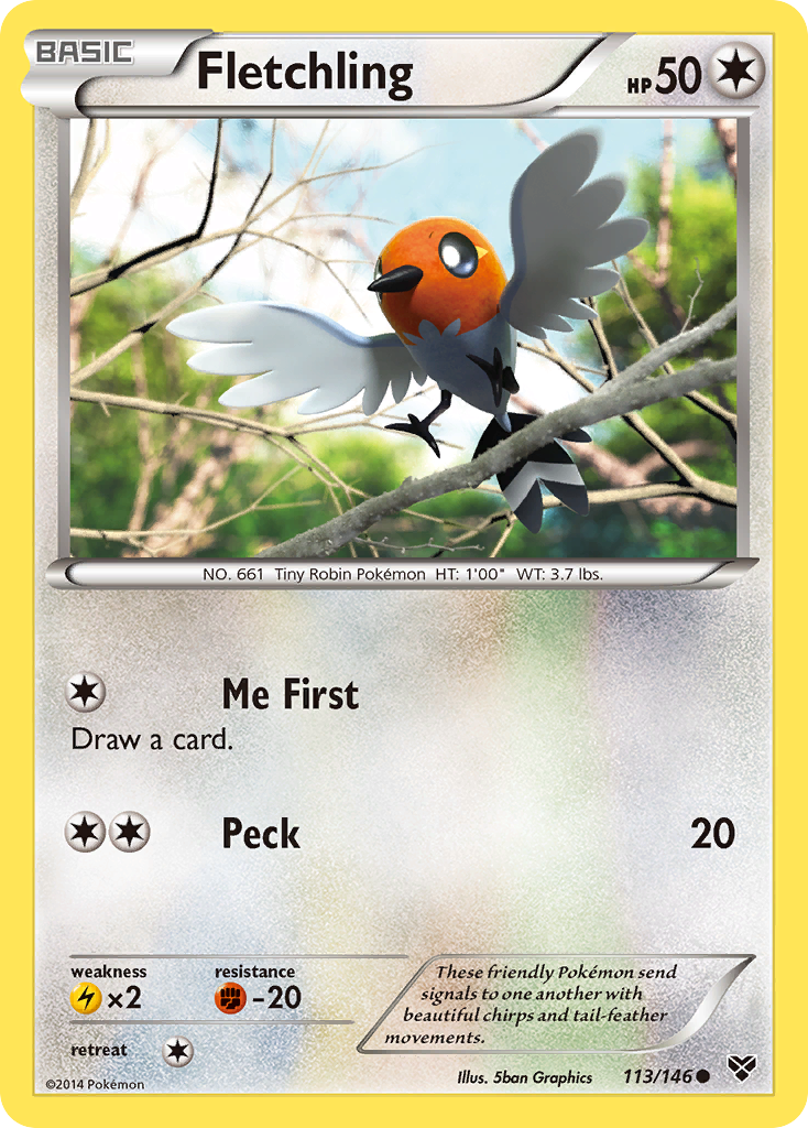 Fletchling (1) - XY Trainer Kit Bisharp & Wigglytuff
