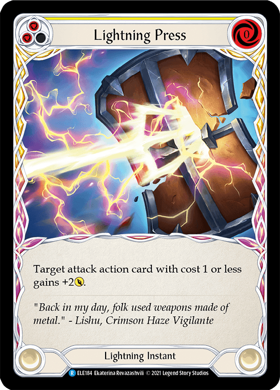 Lightning Press (Yellow) [ELE184] (Tales of Aria) 1st Edition Normal - POKÉ JEUX