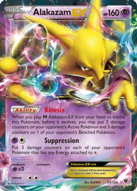Alakazam EX (25/124) - XY  Fates Collide Holofoil