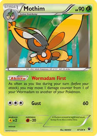 Mothim (4/124)  - XY  Fates Collide