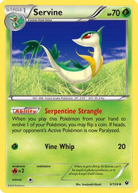 Servine (6/124) - XY  Fates Collide