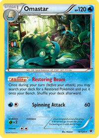 Omastar (18/124)  - XY  Fates Collide