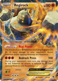 Regirock EX (43/124) - XY  Fates Collide Holofoil