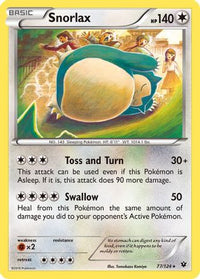 Snorlax (77/124)  - XY  Fates Collide