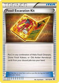 Fossil Excavation Kit (101/124)  - XY  Fates Collide