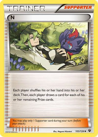 N (Supporter) (105/124)  - XY  Fates Collide