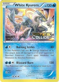 White Kyurem (Prerelease) [Staff] (XY128) - XY Promos Holofoil