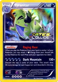Tyranitar (Prerelease) [Staff] (XY130) - XY Promos Holofoil