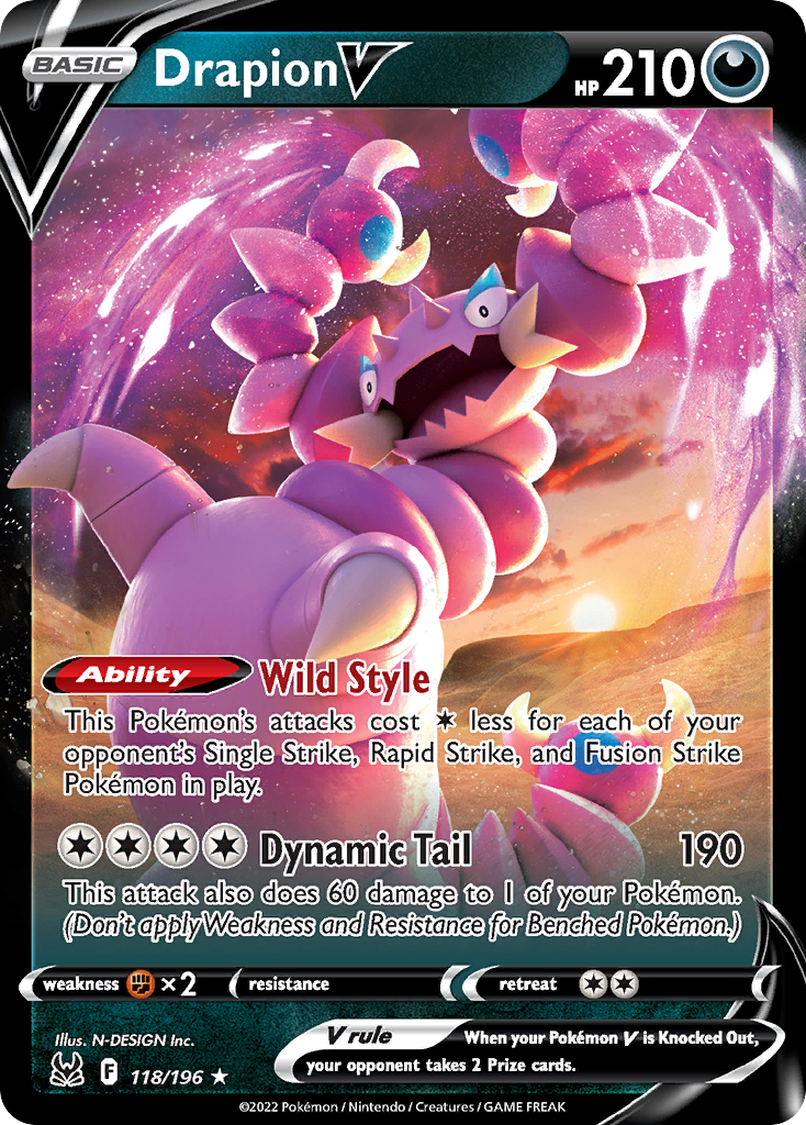 Drapion V (118) - Prize Pack Series Cards Holofoil