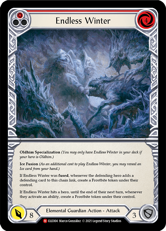 Endless Winter [ELE004] (Tales of Aria) 1st Edition Rainbow Foil - POKÉ JEUX