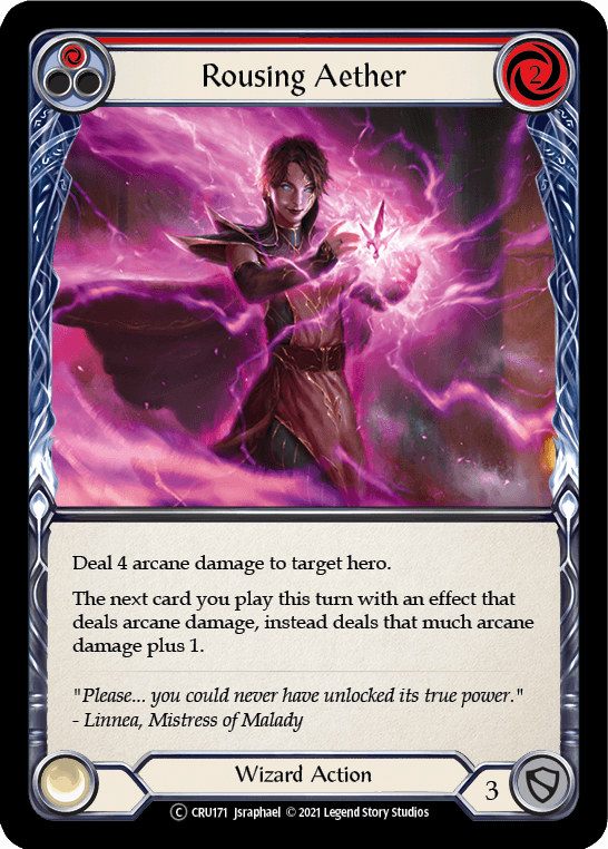 Rousing Aether (Red) [U-CRU171] (Crucible of War Unlimited) Unlimited Rainbow Foil - POKÉ JEUX