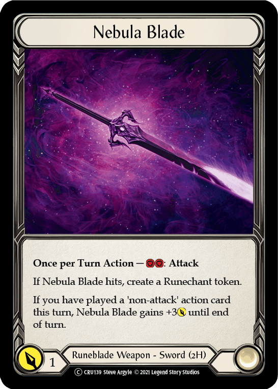Nebula Blade [U-CRU139] (Crucible of War Unlimited) Unlimited Rainbow Foil - POKÉ JEUX