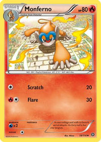 Monferno (19/114)  - XY  Steam Siege