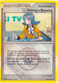 Felicity's Drawing (League Promo) (98/106)  - League & Championship Cards Reverse Holofoil