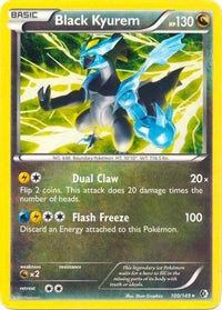 Black Kyurem (BW Boundaries Crossed) (100/149)  - Deck Exclusives Holofoil