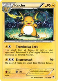 Raichu (XY BREAKthrough) (Cracked Ice Holo) (49/162)  - Deck Exclusives Holofoil