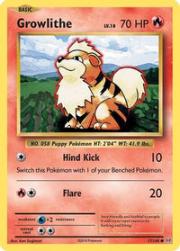 Growlithe (17/108)  - XY  Evolutions