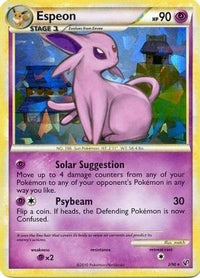 Espeon (HGSS Undaunted - Cracked Ice Holo) (2/090)  - Deck Exclusives Holofoil
