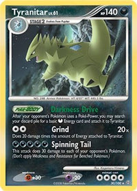 Tyranitar (DP Stormfront) (30/100) - Deck Exclusives Holofoil