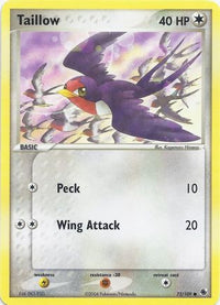 Taillow (72) - EX Battle Stadium