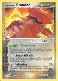 Team Magma's Groudon (EX Team Magma vs Team Aqua) (9/095)  - Deck Exclusives