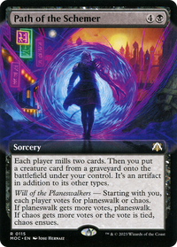 Path of the Schemer (MOC-115) - March of the Machine Commander: (Extended Art) Foil
