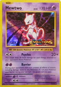Mewtwo (Prerelease) [Staff] (51/108) - XY Promos Holofoil