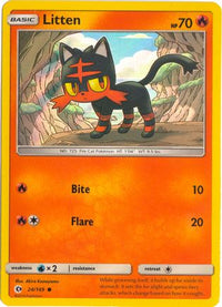 Litten (Water Web Holo) (24/149)  - Miscellaneous Cards & Products Holofoil