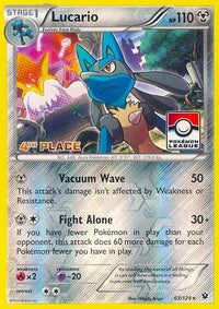 Lucario (Pokemon League) [4th Place] (63/124) - League & Championship Cards Reverse Holofoil