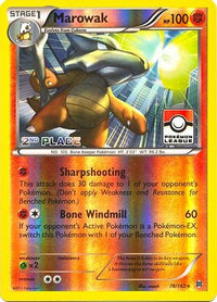 Marowak (Pokemon League) [2nd Place] (78/162) - League & Championship Cards Reverse Holofoil