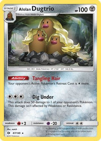 Alolan Dugtrio (87/149) - SM Base Set Holofoil
