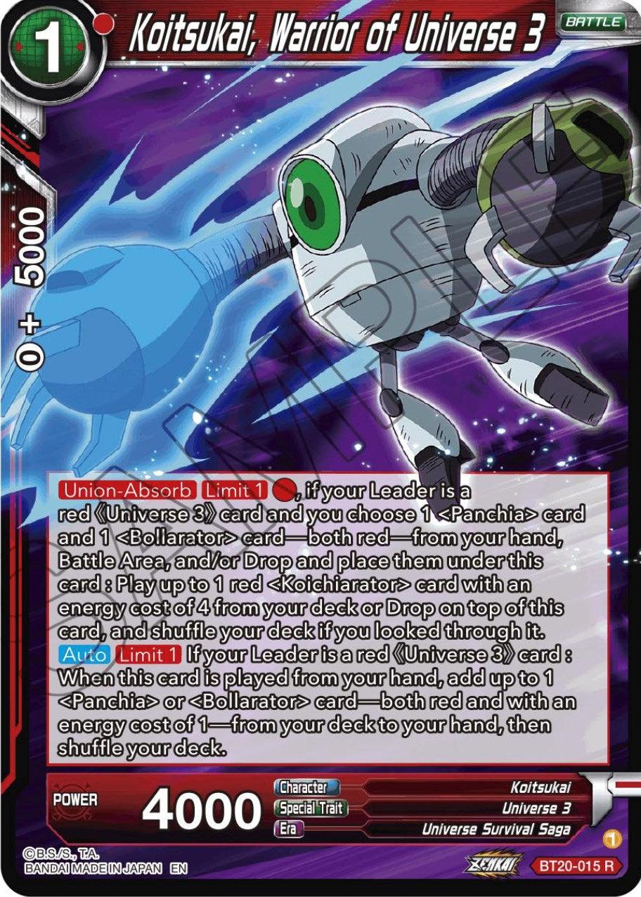 Koitsukai, Warrior of Universe 3 (BT20-015) [Power Absorbed] - POKÉ JEUX